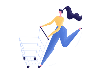 Shopping illustration animation design graphic illustration motion graphics shop shopping shopping illustration ui