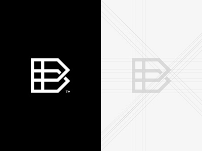 Grid Work b brand branding design grid icon letter line logo logo design logo designer logomark mark minimal vector