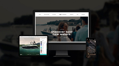 Discover Bold New Waters 3d boat boats design ecommerce interactive mobile online ui ux web webgl