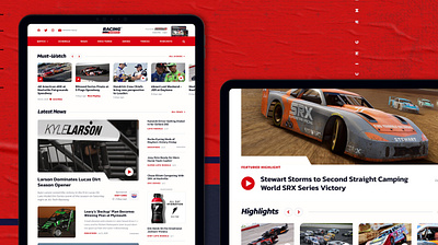 It's More than a Sport branding design editorial icon illustration interactive logo news racing sports ui ux vector web website