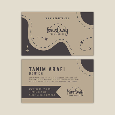 Travel Agency Business Card adobe illustrator agency arafi artwork business commitment cover envelope graphic design mail paper service tour travel