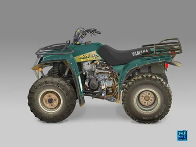 The Art of Wheels: Yamaha ATV Timberwolf atv illustration illustration art realism vector vector art vector illustration vectorart vehicle