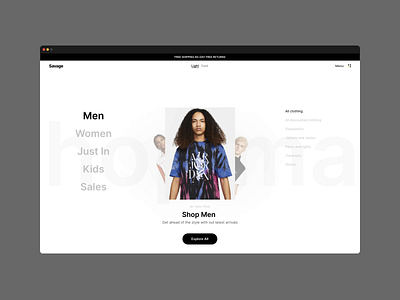 EXP1 animation buy design ecommerce fashion figma home minimal motion graphics nike page product shop ui ux