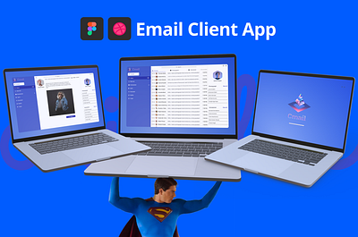 Email Client App (Desktop) Cmail. 3d app design logo ui