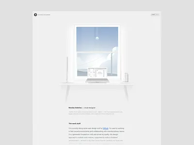 Personal page update dark mode desk illustration personal setup switch website wfh