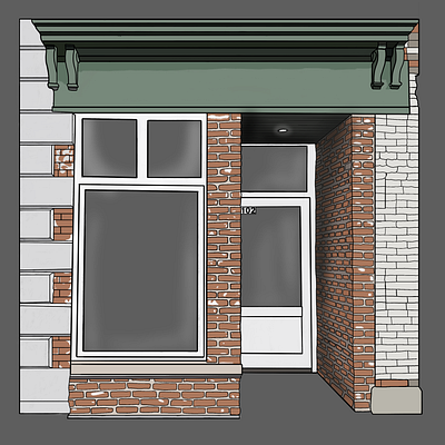 Storefront illustration artist building graphic design illustration illustrations illustrator