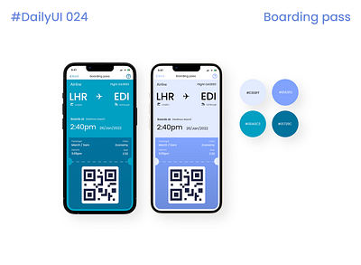 Daily UI :: 024 - Boarding pass 024 dailyui design product design ui ux