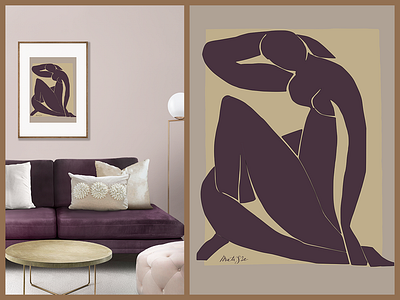 Matisse vector poster affiche art banner graphic design illustrator matisse modern art poster print vector wall