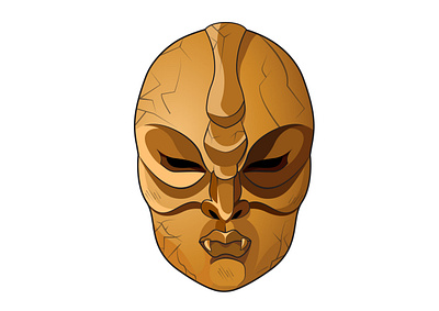 Stone Mask 2d design digital graphic design stone mask vector