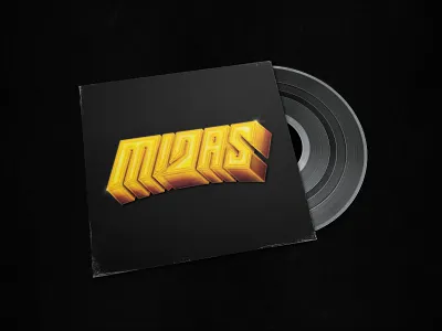 MIDAS album cover band logo illustration lettering logo design poster design