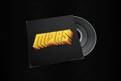 MIDAS album cover band logo illustration lettering logo design poster design