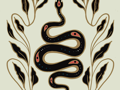 Sacred Snake design illustration