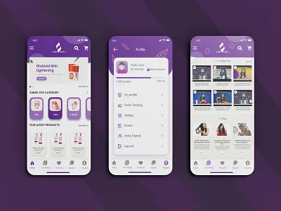 Sabu Shop App UI | Online Beauty Shop Mobile App Design app design brand branding design desktop graphic design identity illustration interface logo mobile app design mobile ui typography ui uiux ux vector webdesign