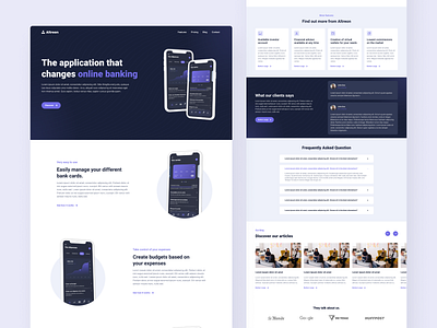 Altreon Website - Home Page app bank banking app branding clay design flat gradient mobile app ui ui design ux website