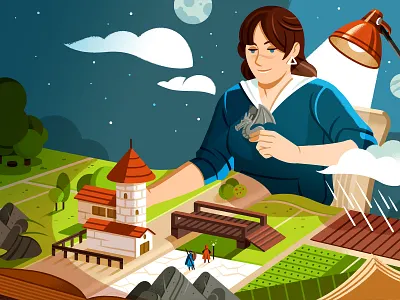 The Ultimate Worldbuilding Template book character design editorial editorial illustration illustration map reedsy world worldbuilding writing