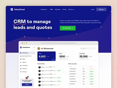 CRM Software Marketing Website crm landing landingpage madeinwebflow marketing saas saas landing sales sales landing sales management seo ui ui ux web web design webflow webflow developer webflow expert webflow website website