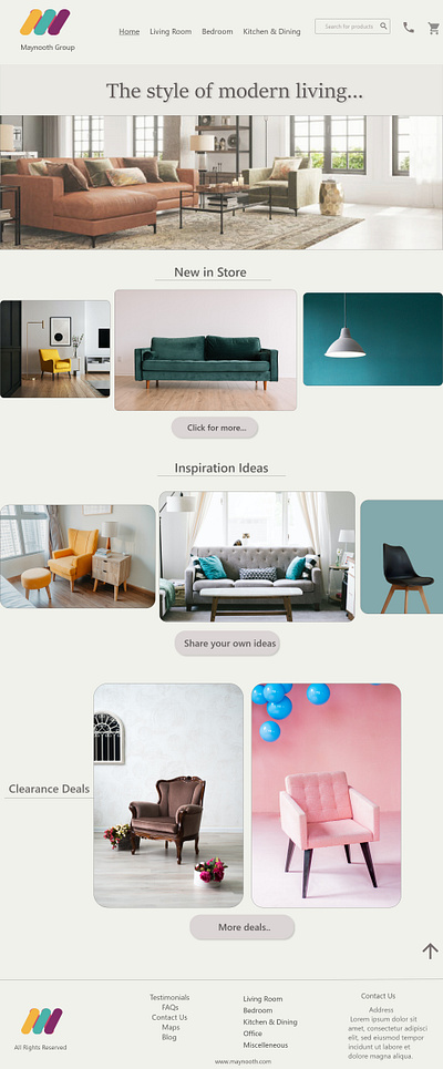 Furniture Store website branding design icon vector