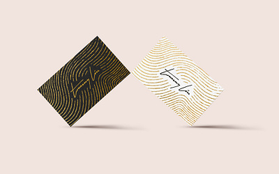 Tommy Liu Salon Business Cards branding graphic design logo