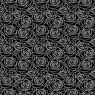 Floral Doodles black and white design digital paper doodles floral design floral doodles graphic design hand drawn graphic