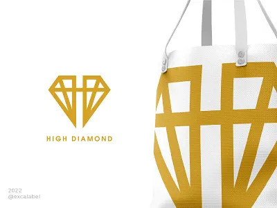 High Diamond brand brand identity branding design diamond fashion icon illustration logo luxury ui ux vector