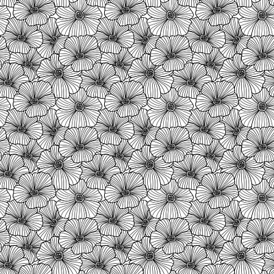 Floral Doodles black and white design digital paper doodles floral design floral doodles graphic design hand drawn graphic