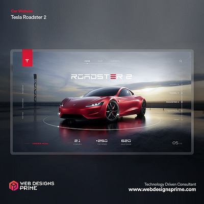 Tesla Roadster 2 3d animation branding graphic design logo motion graphics ui