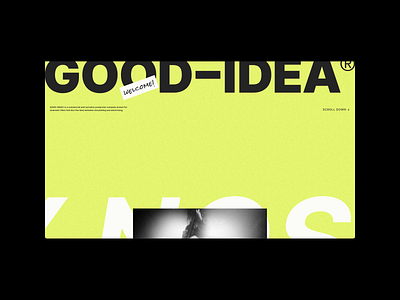 GOOD–IDEA® – Branding & Web Design art direction brand brand design brand identity branding design film film production homepage logo portfolio typography ui uxui visual identity web design web page website