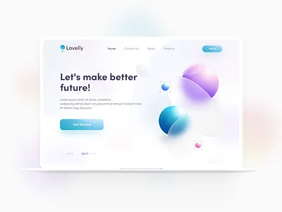 Lovelly | Modern Web UI 2021 22 ui blurry effect branding glass lovello modern web tranding2022 ui web web page web ui