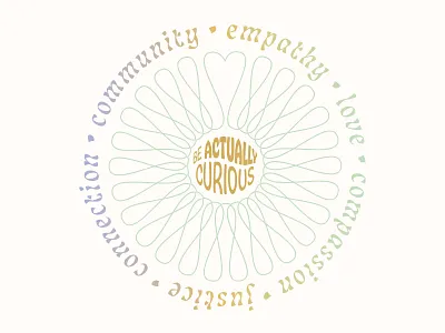 Threadless x Actually Curious connection empathy flower graphic design grow heart love pastel shirt shirt design soft t shirt