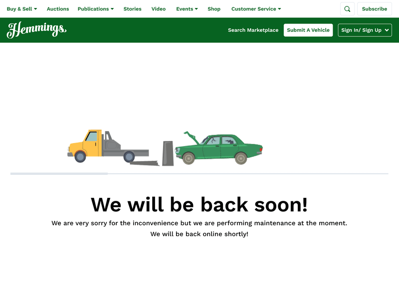 Maintenance Mode design graphic design hemmings maintenance mode maintenance page ui ui design ux ux design web design