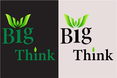 Big think Nature Logo Design Vector Logo Design Illustration 3d animation branding christmas vector design graphic design graphic designer illustration logo logo designer motion graphics ui ux