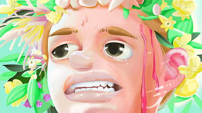 Midsommar character digital art illustration movie art movieposter