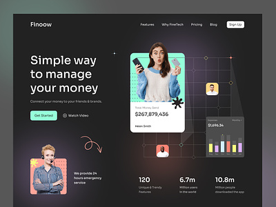 Finance Web Design baking website banking blockchain finance finance website home page landing page ui uiux ux wallet wallet website web design web page web3 webflow website website design