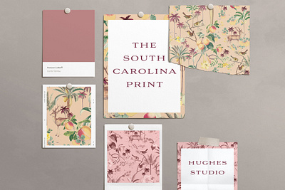 The South Carolina Print branding design estampa fashion graphic design illustration pattern print repeat repeating