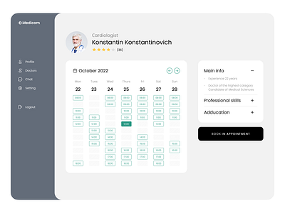 Online doctor appointment service branding concept design illustration logo typography ui uiux ux vector