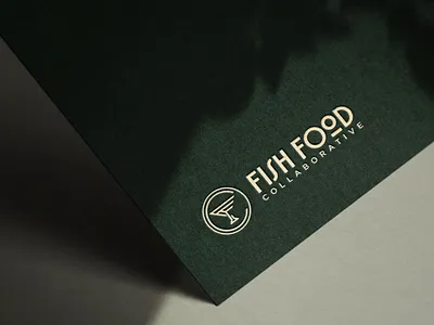 Fish Food Collaborative Logo brand branding cocktail food identity logo monogram retro vintage