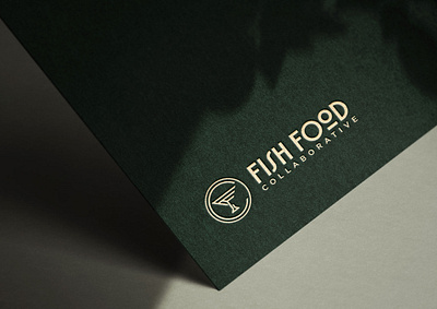 Fish Food Collaborative Logo brand branding cocktail food identity logo monogram retro vintage