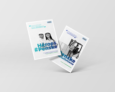 Héroes Penske branding campaign communication concept design graphic design