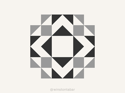 Four Bees on a Flower abstract branding clean design geometric illustration logo logomark minimal ui