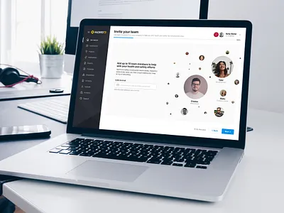Product onboarding avatar dashboard design form getting started input interface invite minimal multi step navigation onboard onboarding profile saas sidebar steps ui user interface ux