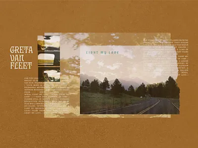 Collage branding collage film graphic design layered music nature outdoors photography typography