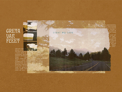 Collage branding collage film graphic design layered music nature outdoors photography typography