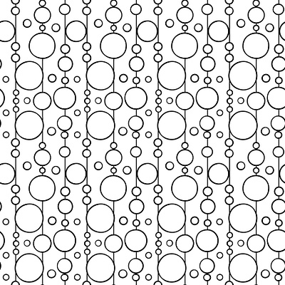Bubbles Pattern black and white design bubbles design digital paper doodles graphic design hand drawn graphic seamless pattern