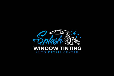 Splash Window Tinting Logo brand design branding designer graphic design logo logo design