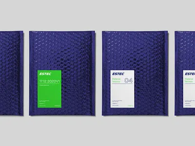 Estec Brand Identity Design brand branding design electricity identity logo logotype stock tech technology type