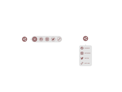 Daily UI Challenge - Day #010 - Social Media Share Button dailyui social share ui