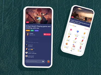 Game Streaming App adobe xd app design figma game app game chatting game page game play game streaming game streaming app game ui kit game website graphic template illustration latest mobile app trend ui and ux kits ui design