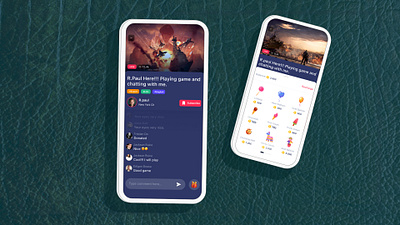Game Streaming App adobe xd app design figma game app game chatting game page game play game streaming game streaming app game ui kit game website graphic template illustration latest mobile app trend ui and ux kits ui design