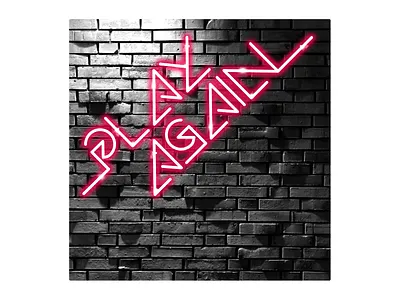 Play Again Artwork amsterdam branding customtype graphic design handmade illustration recordsleeve