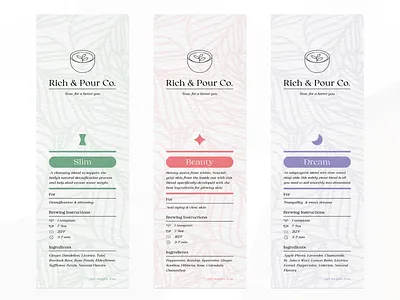 Rich & Pour Label Design branding design graphic design product